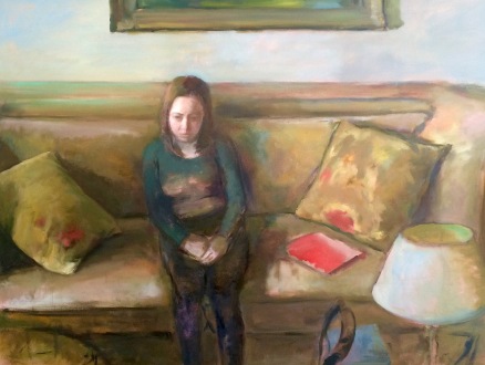 Girl on couch 36 x 48