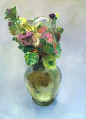 Glass Vase floral 40 x 30
